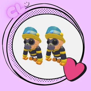 Firefighter Gibbon x2