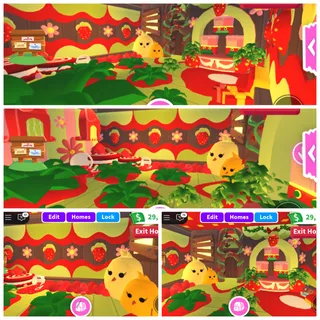 Easter Chick Strawberry Tiny Farm House