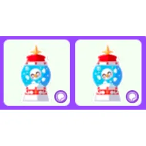 Snow Globe Sticker x2