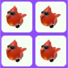 Red Cardinal x4
