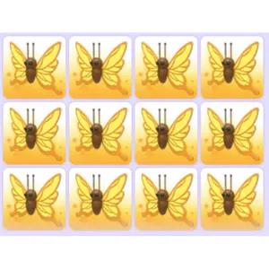 Yellow Butterfly x12 Pet