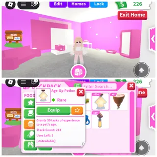 Age Up Potion x213 Account