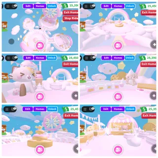 Floating Cotton Candy Park