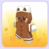 Gingerbread Kitty Throw Toy