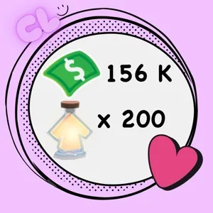 156 K Bucks + 200 Age Up Potion Account