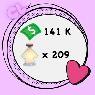 141 K Bucks + 209 Age Up Potion Account