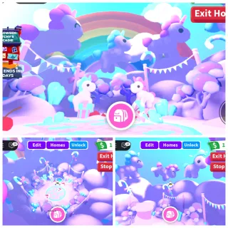 Rainbow Balloon Unicorn Land House Build