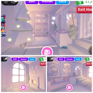 Soft Pink Christmas Tiny Grinding House