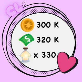 300K Compass Coins + 320K Bucks + 330 Age Up Potion Account
