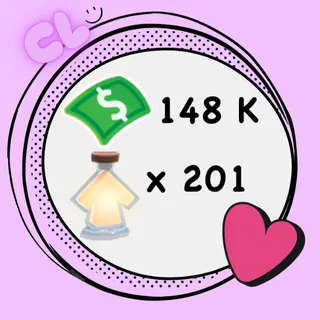 148 K Bucks + 201 Age Up Potion Account