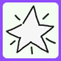2D Star Throw Toy