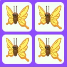 Pet | Yellow butterfly x4