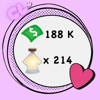 188 K Bucks + 214 Age Up Potion Account