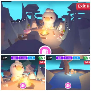 Giant Duckling Campfire House