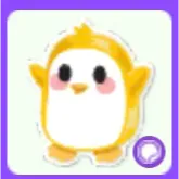 Gold Penguin Sticker