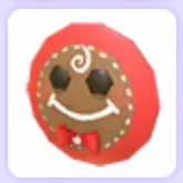 Gingerbread Face Flying Disc