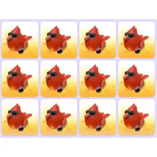 Red Cardinal x12 Pets