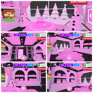 Neon Pink Xmas Tiny Grinding House