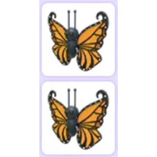 Pet | Orange Butterfly x2