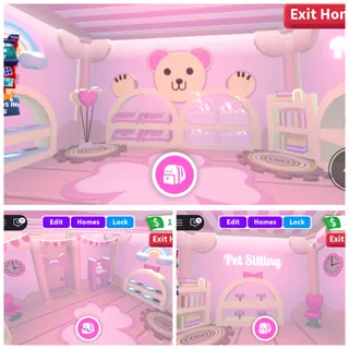 Cute Bear Pet Sitting Tiny House