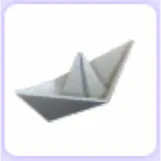 Grey Origami Boat Hat