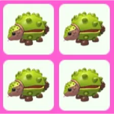 Chestnut Glyptodon x4