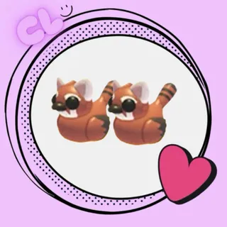 Red Panda Ducky x2