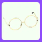 Gold Circle Glasses