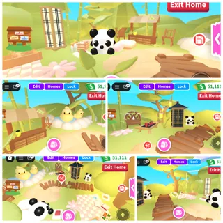 Cute Panda Garden House