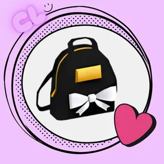 Black Designer Backpack