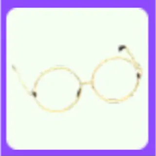Gold Circle Glasses