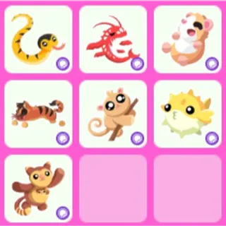 Pet Plus Vol. 2 Rare Sticker x7