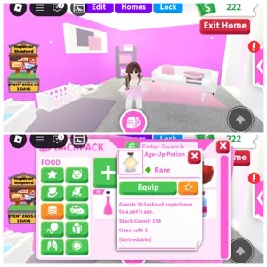 Age Up Potion x158 Account