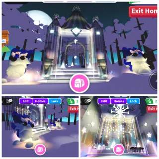 Shiver Wolf Xmas Winter Castle