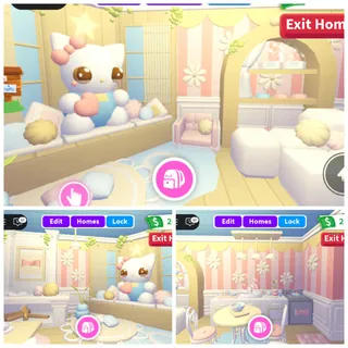 Sweet Hello Kitty Flowery House