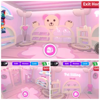 Cute Bear Pet Sitting Tiny House