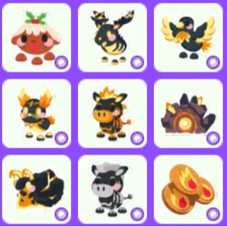 Fire Dimension Sticker x9