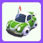 Soccer Car WHITE Flag