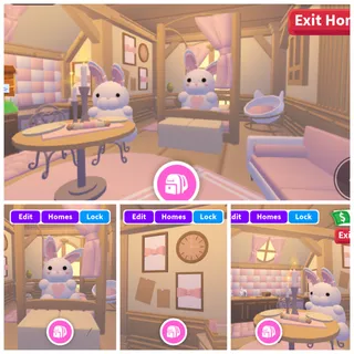 Pastel Easter Bunny Mini House