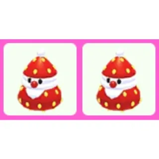 Strawberry Santa Snack x2