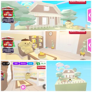 Sanrio Pompompurin Cabin House