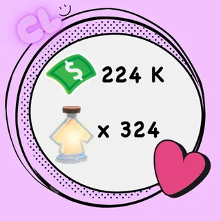 224 K Bucks + 324 x Age Up Potion Account