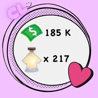 185 K Bucks + 217 Age Up Potion Account