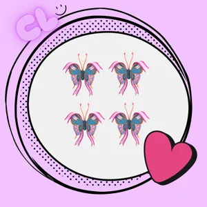 2026 Birthday Butterfly x4