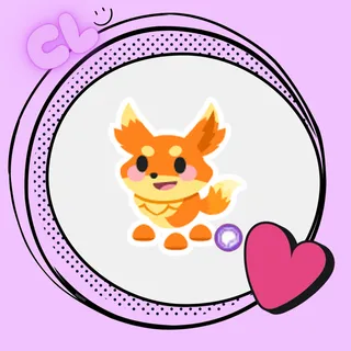 Flaming Fox Sticker