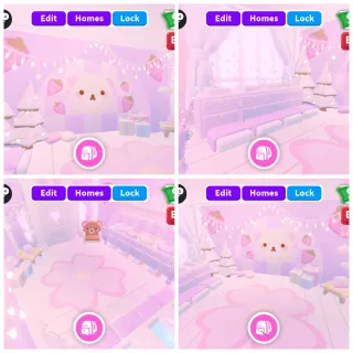 Purple Christmas Bear Tiny Grinding House