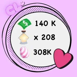 308K Candy Egg + 140 K Bucks + 208 Age Up Potion Account