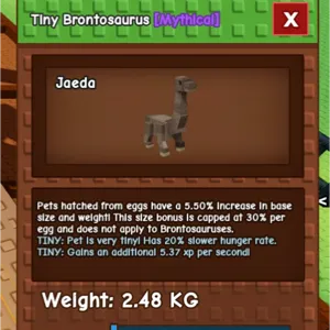 Tiny Brontosaurus