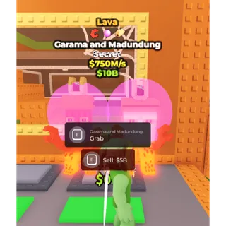 Lava Garama and madundung 750m/s