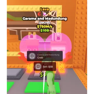 Lava Garama and madundung 750m/s